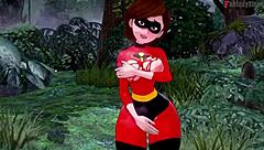Elastigirl, How Hard Can You Fuck in Secret Mission Movie?