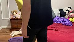 step daughter tied and throat-fucked by stepdad's huge cock!