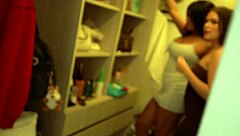 Girlfriends Fuck The Brunette Brother Of One Of The Group And It Ends In A Threesome