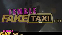 Female fake taxi skinny sexy czech lesbians with great tits have strap on fun in taxi.