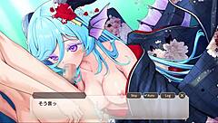 Monster girl says, 'Suck my cock.'