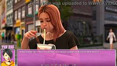 Summer In The City 06: Petite Red Head Enjoys Eating Ramen Emotionally