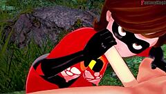 Elastigirl, How Hard Can You Fuck in Secret Mission Movie?