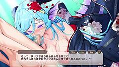 Monster girl says, 'Suck my cock.'