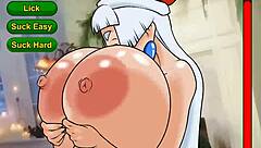 Meet and fuck game with christmas pay rise featuring monster cock and big tits fucking