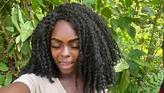 Friends Take Hot Black Girl To Waterfall For Wild Fucking!