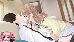 Hot COLLEGE GIRL RIDING and Giving HANDJOB for CUMSHOT