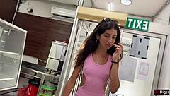 I feel so excited buying a girl anything for walking the supermarket with cum on her face