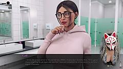 Office Secretary with Huge Boobs Teases Playfully - Fox