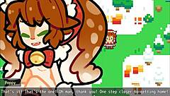 Christmas Hentai Game Ep 1 - Poppy from LOL Covered in Hot Cum