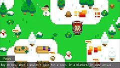 Christmas Hentai Game Ep 1 - Poppy from LOL Covered in Hot Cum