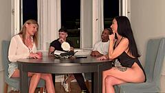 Board Game With Friends Turns Into A 4some Sex Party With Toys And Blowjobs