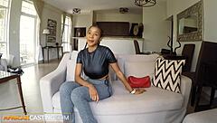 i saw this beautiful black girl go wild at casting