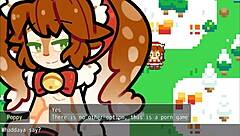 Christmas Hentai Game Ep 1 - Poppy from LOL Covered in Hot Cum