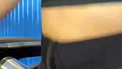 Hot Babe Licks Pussy To Orgasm In Crowded Bathroom