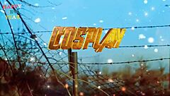 during new year's party, the girl in cosplay gives her ass to her partner