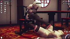 Anime Featuring 2B From Nier Automata In Action