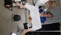 horny patient cums hard during wild gyno exam fingering