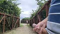 Redhead Catches Guy Masturbating On Street