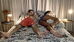 hell yeah, cousins jerking off then banging sideways hard