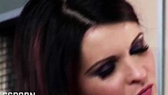 Sensual brunette milf with natural tits enjoys intimate moments with partner