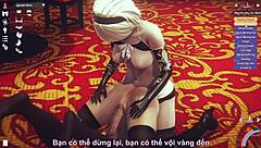 Anime Featuring 2B From Nier Automata In Action