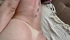 Petite Amateur's Tight Pussy Gapes from Neighbor's Cock with Dirty Talk