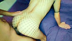 Amateur Milf Experiments in Bedroom with Stockings and Lingerie