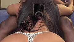 Brazilian wife enjoys BBC while husband away, amateur fun