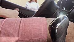 Hot girl gives handjob to me in the street