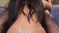 Brazilian wife enjoys BBC while husband away, amateur fun