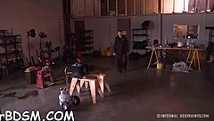 Bound slut endures hardcore clit fucking contest