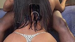 Brazilian wife enjoys BBC while husband away, amateur fun