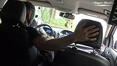 Behind The Scenes, Nympho Wife Julia North Gets Quick Anal Fuck In Forest