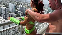 Alby the goat visiting maximo garcia