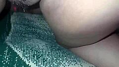 red lingerie soaked in cum from a wild group session with swingers