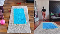 get fit and frisky with dual cam naked yoga spreading
