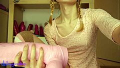 Bold Latina Lover Uses Huge Dildo on Big Ass