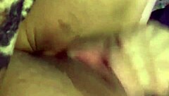 Vibrator Teases Juicy Pussy Lips