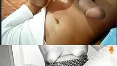 Hot latina milf plays with huge dildo and gets covered in cum