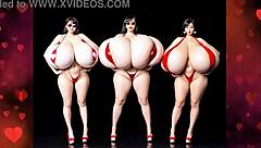 valentine's day breast expansion dance with friends