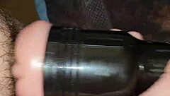 Intense Fleshlight Stroke Session with Monster Cock Cumshot