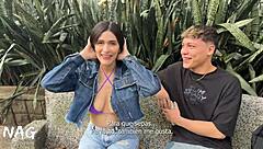 Jade Mercury Teases Stranger Near Subway for Filmed Fun