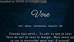 vore gives french joi with giantess instructions