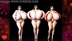 valentine's day breast expansion dance with friends