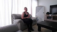 Lesbian stepsister uses stepbrother's cock to test bisexuality