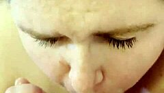 sexy bbw poppy cohen sucks monster cock in pov