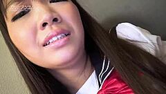 Hey, check this Japanese cutie with big assets in action!