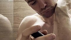 i trim my sweaty armpits and chest after gym for photoshoot 😊