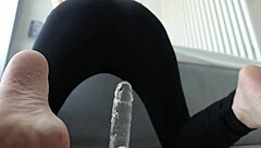 Sexy Round Ass Riding in Tight Leggings with Big Ass Action